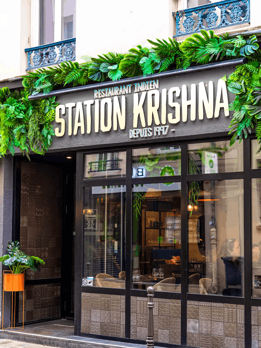 Façade du restaurant Station Krishna